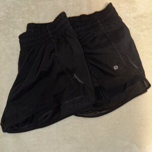 Athleta Black Athletic Shorts Lightweight Moisture-Wicking